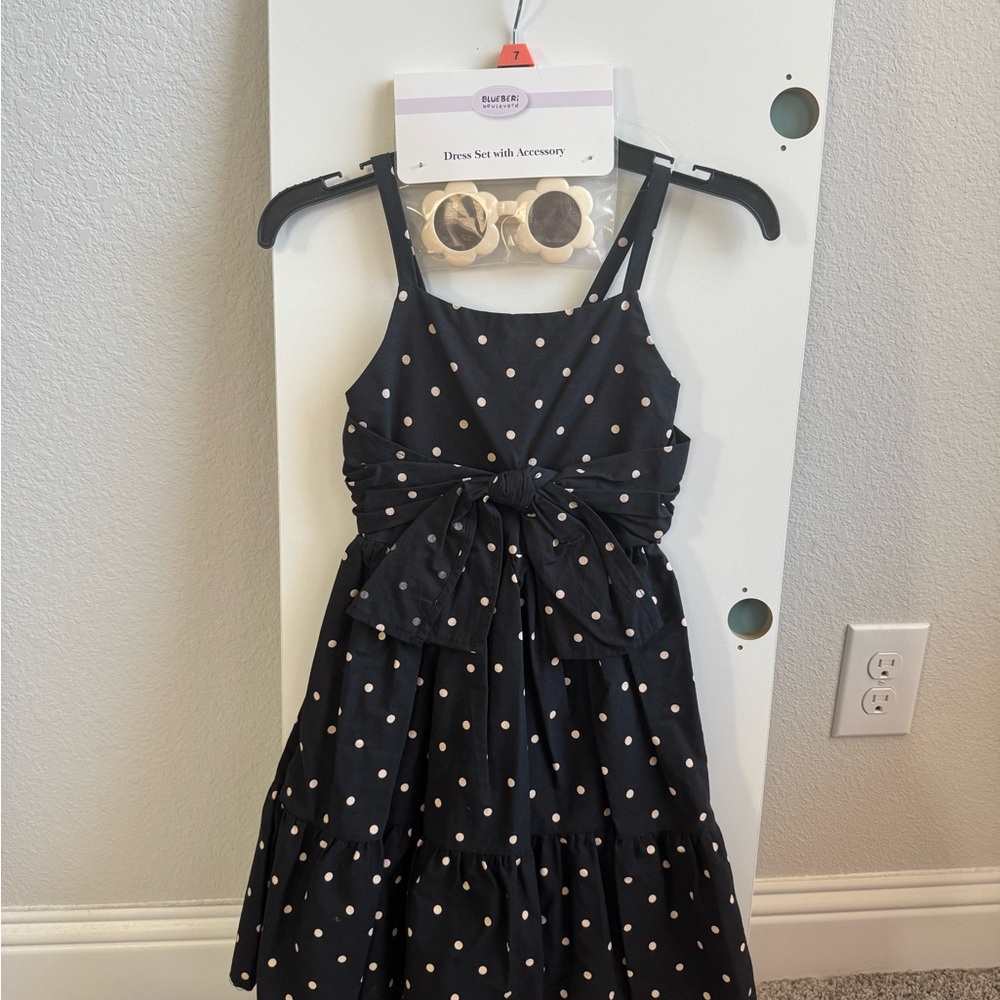 Cotton Blueberi Boulevard Girls Sleeveless Dress